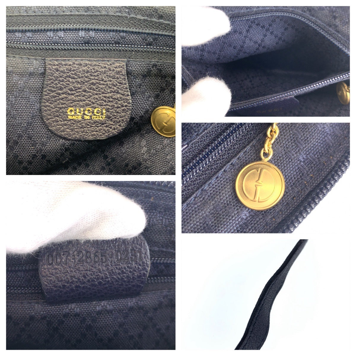 GUCCI グッチ バンブー ブラック 黒 ゴールド金具 スウェード 007 2865 0231 ショルダーバッグ ミニハンドバッグ 2way  レディース