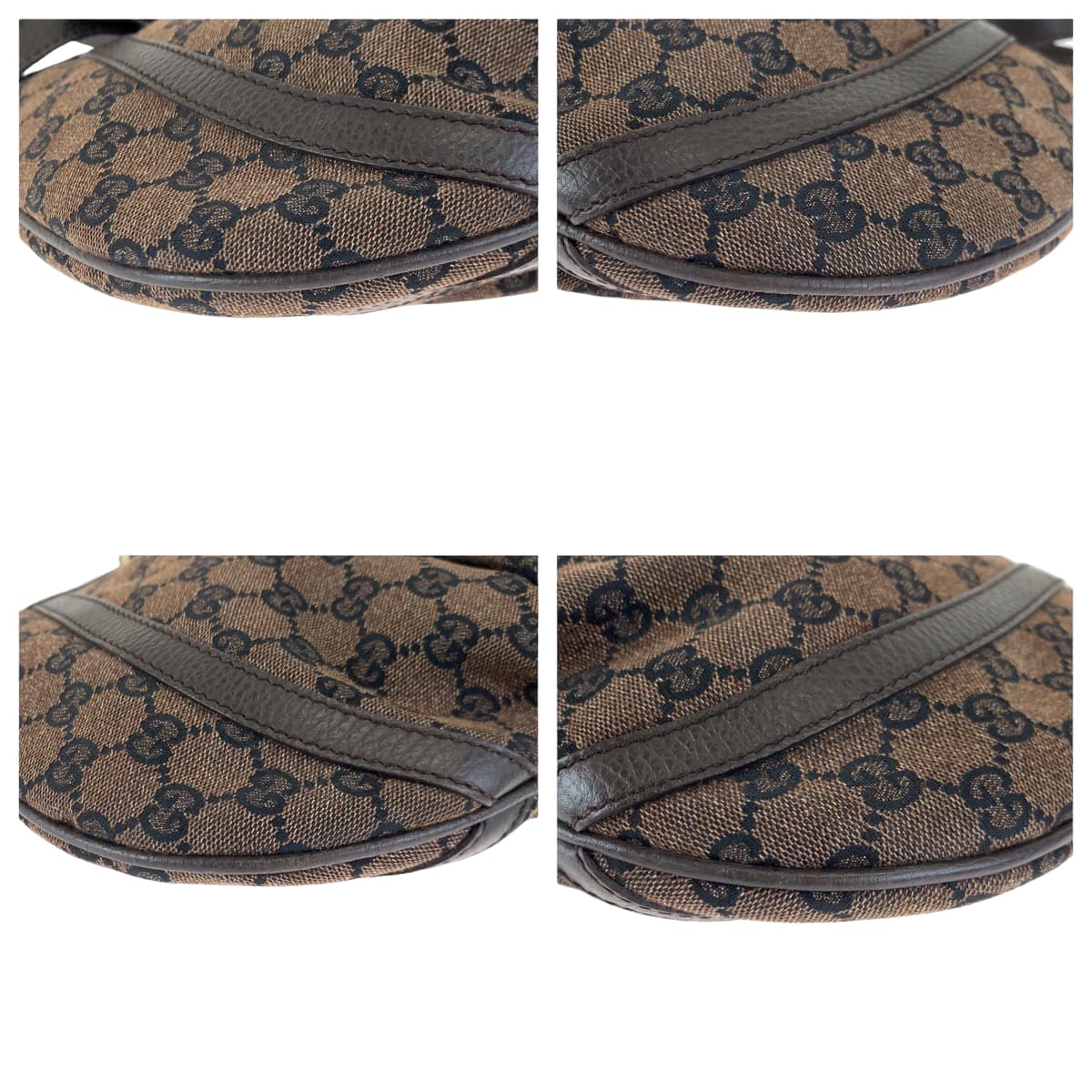 H-0350
GUCCI グッチ アビー ブラウン 茶 ゴールド金具 GGキャンバス 265691 ショルダーバッグ 斜め掛け  レディース