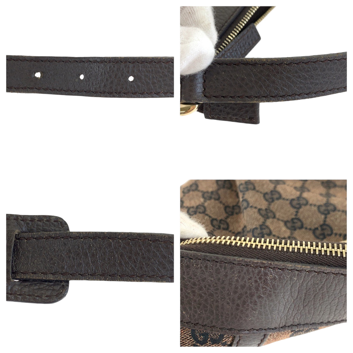 H-0350
GUCCI グッチ アビー ブラウン 茶 ゴールド金具 GGキャンバス 265691 ショルダーバッグ 斜め掛け  レディース