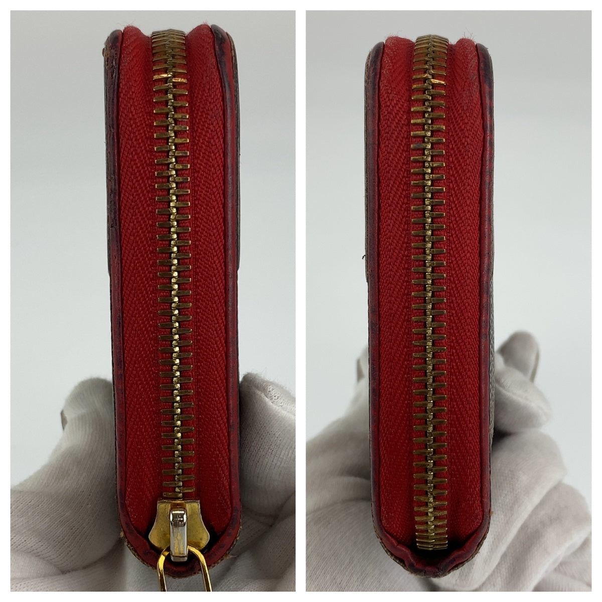 H-0355
LOUIS VUITTON ルイヴィトン モノグラム レティーロ ジッピーウォレット ブラウン 茶 レッド 赤 ゴールド金具 PVC M61854 長財布 ラウンドファスナー  レディース