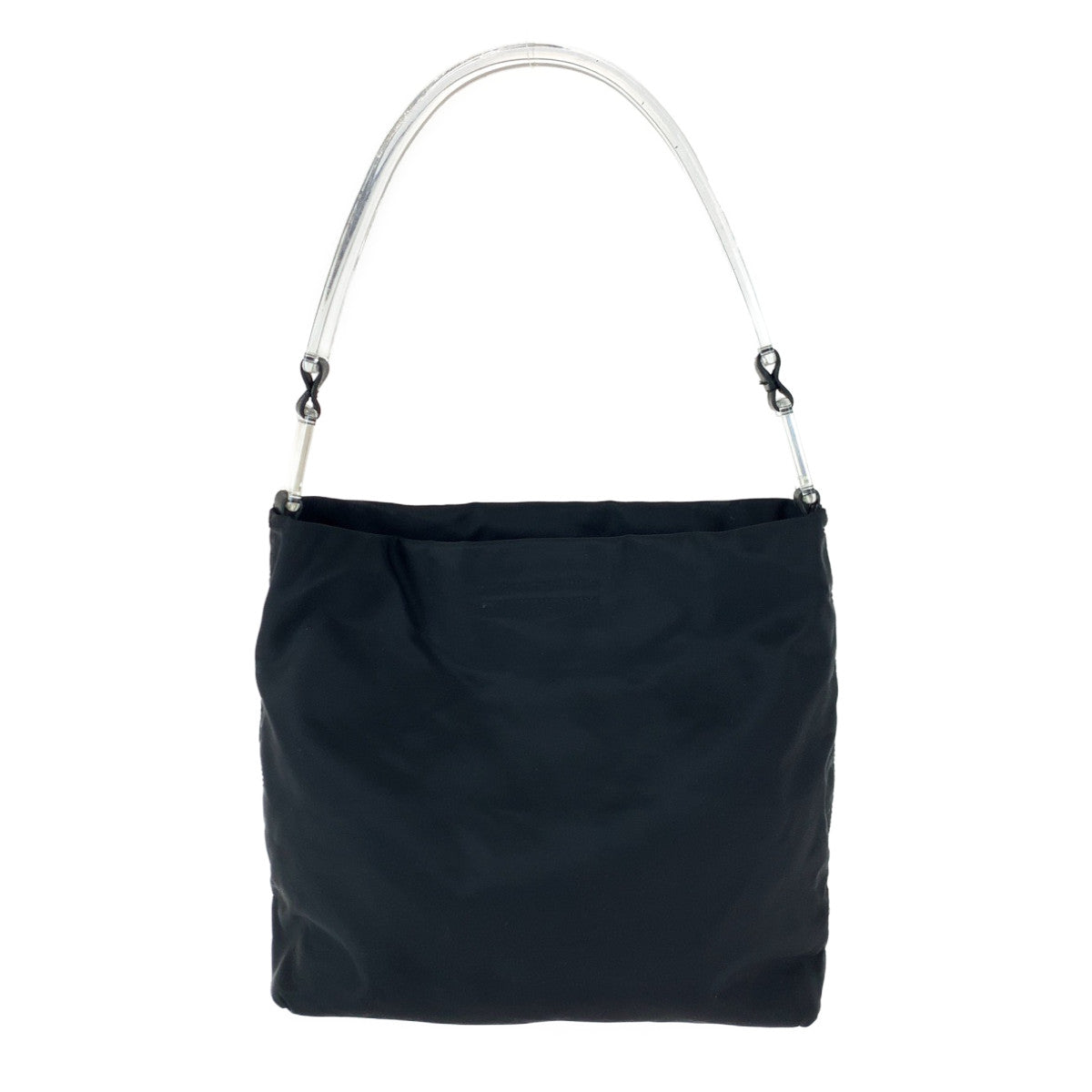 H-0363
PRADA プラダ テスート プラハンド ブラック 黒 ナイロン / プラスチック ショルダーバッグ ハンドバッグ  レディース
