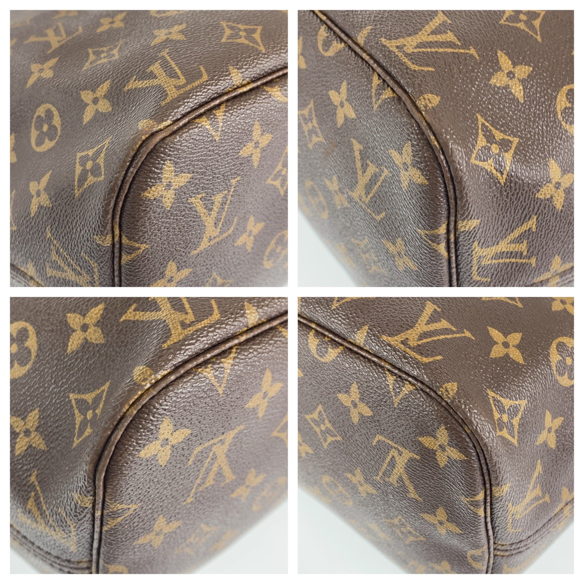 H-0370
LOUIS VUITTON ルイヴィトン モノグラム ネヴァーフルMM ポーチ付き ブラウン 茶 ゴールド金具 PVC M41178 トートバッグ ショルダーバッグ  レディース