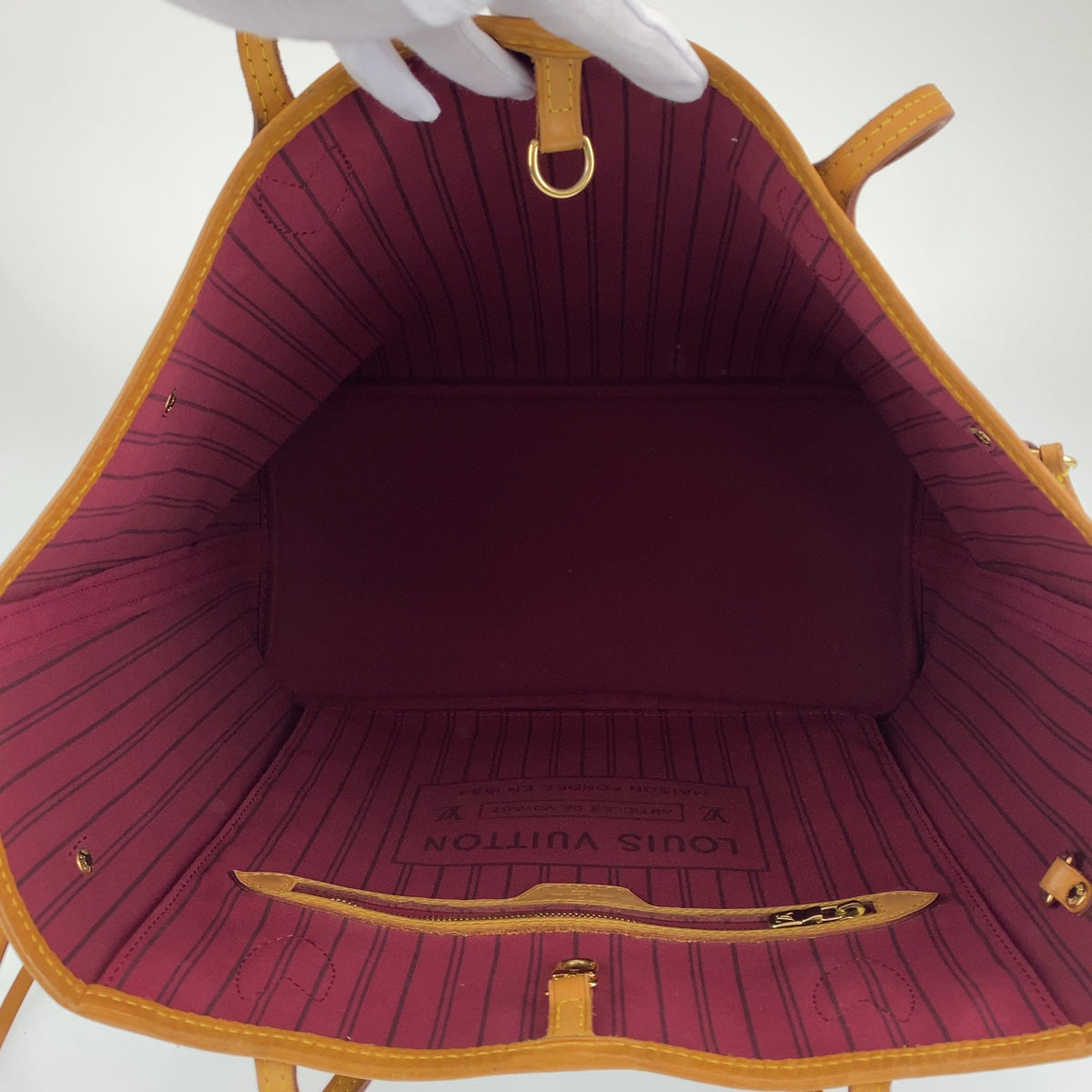 H-0370
LOUIS VUITTON ルイヴィトン モノグラム ネヴァーフルMM ポーチ付き ブラウン 茶 ゴールド金具 PVC M41178 トートバッグ ショルダーバッグ  レディース