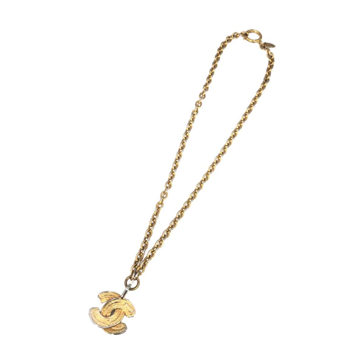 CHANEL シャネル マトラッセ ココマーク コメあり ゴールド 金 GP ネックレス ペンダント  レディース