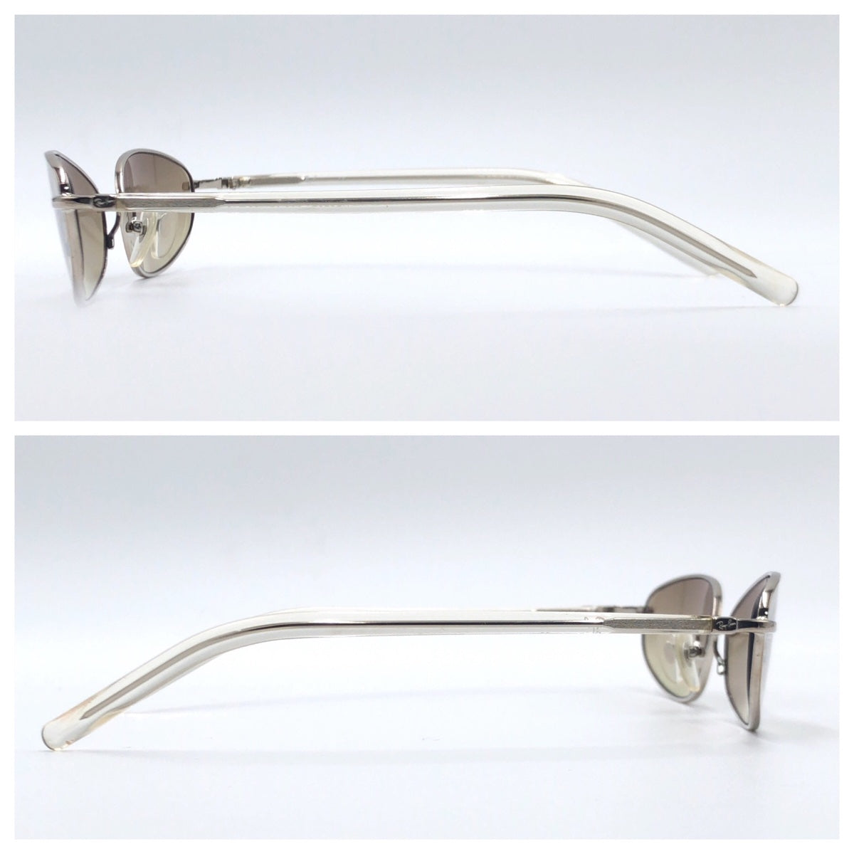 C-213
Ray-Ban レイバン ブラウン 茶 シルバー金具 メタル RB3232 003/52 55□18 135 サングラス オーバル  レディース