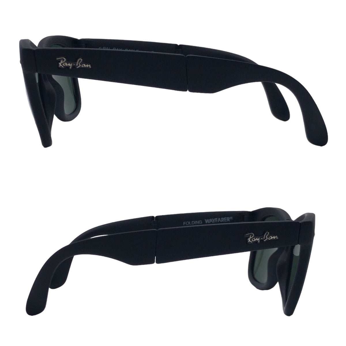 Ray-Ban B&amp;L Bausch &amp; Lomb Wayfarer Black Plastic Sunglasses Wellington Men's