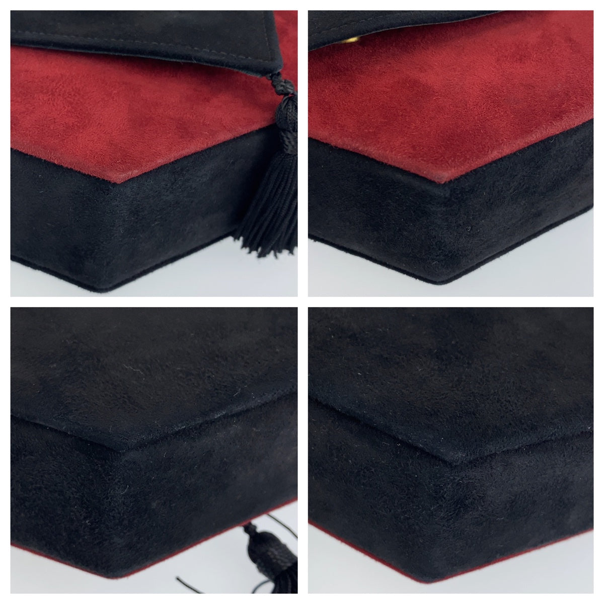 H-0378
SAINT LAURENT サンローラン カサンドラロゴスエード レッド 赤 ブラック 黒 スウェード ショルダーバッグ 斜め掛けバッグ  レディース