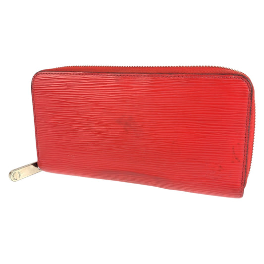 H-0380
LOUIS VUITTON ルイヴィトン エピ ジッピーウォレット カーマイン レッド 赤 グレインレザー M60304 長財布 ラウンドファスナー ラウンドジップ  レディース