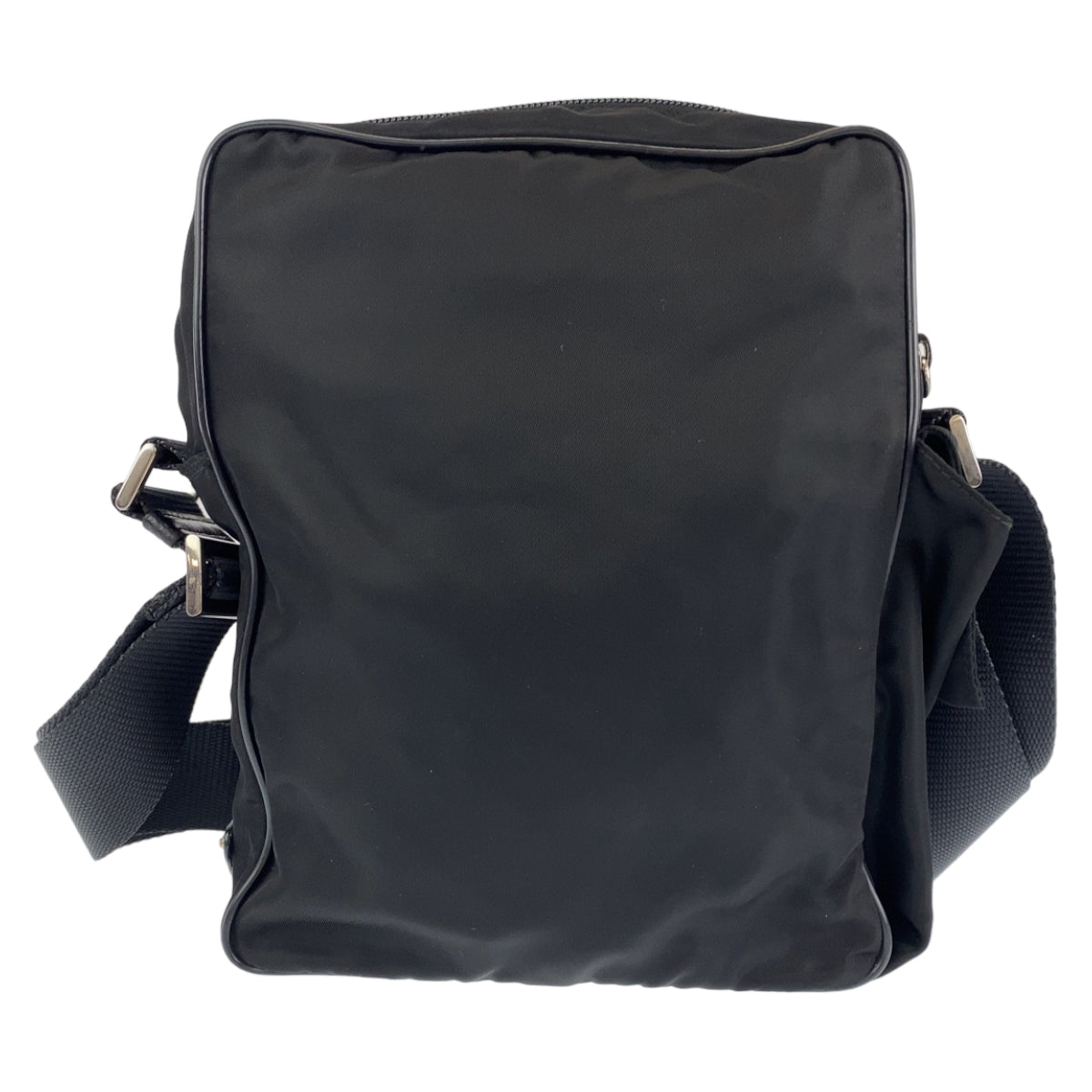 H-0383
PRADA プラダ テスート 男女兼用 ブラック 黒 シルバー金具 ナイロン ショルダーバッグ 斜め掛けバッグ  メンズ