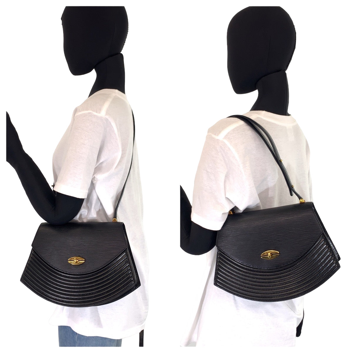 H-0391
LOUIS VUITTON ルイヴィトン エピ ティルシット ノワール ブラック 黒 ゴールド金具 レザー M5248 ショルダーバッグ 肩掛け  レディース