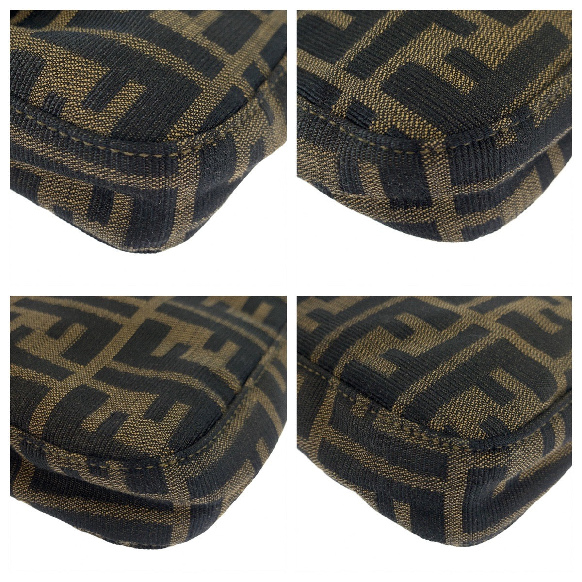 H-0392
FENDI フェンディ ズッカ マンマバケット ブラウン 茶 ゴールド金具 キャンバス 2348-26424 ハンドバッグ アクセサリーポーチ  レディース