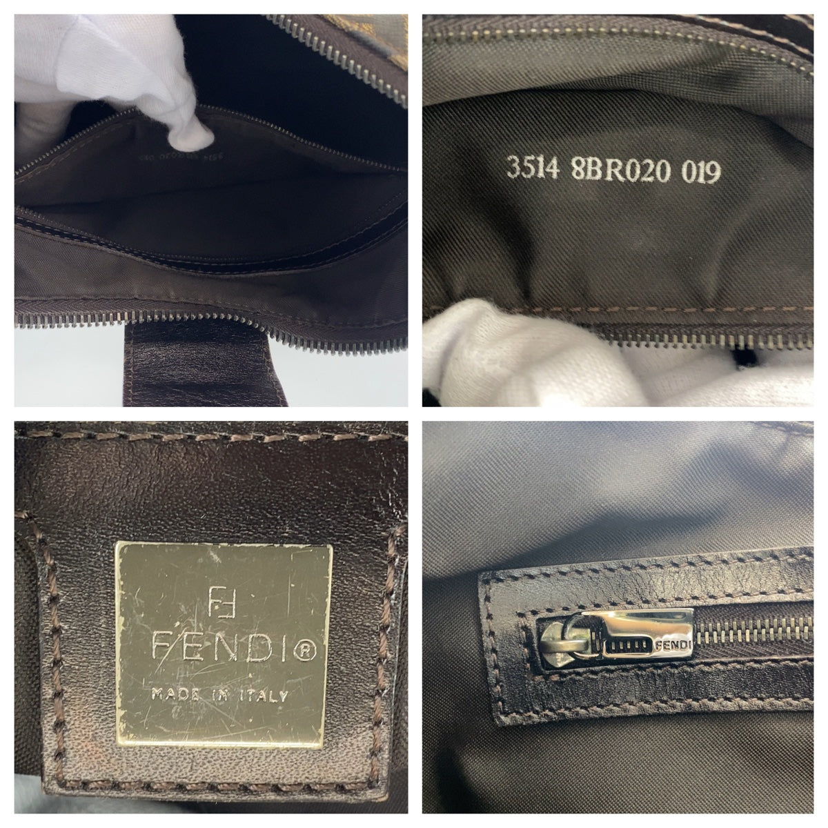 H-0394
FENDI フェンディ ズッカ マンマバケット ブラウン 茶 シルバー金具 キャンバス / レザー 8BR020 ショルダーバッグ 肩掛け  レディース