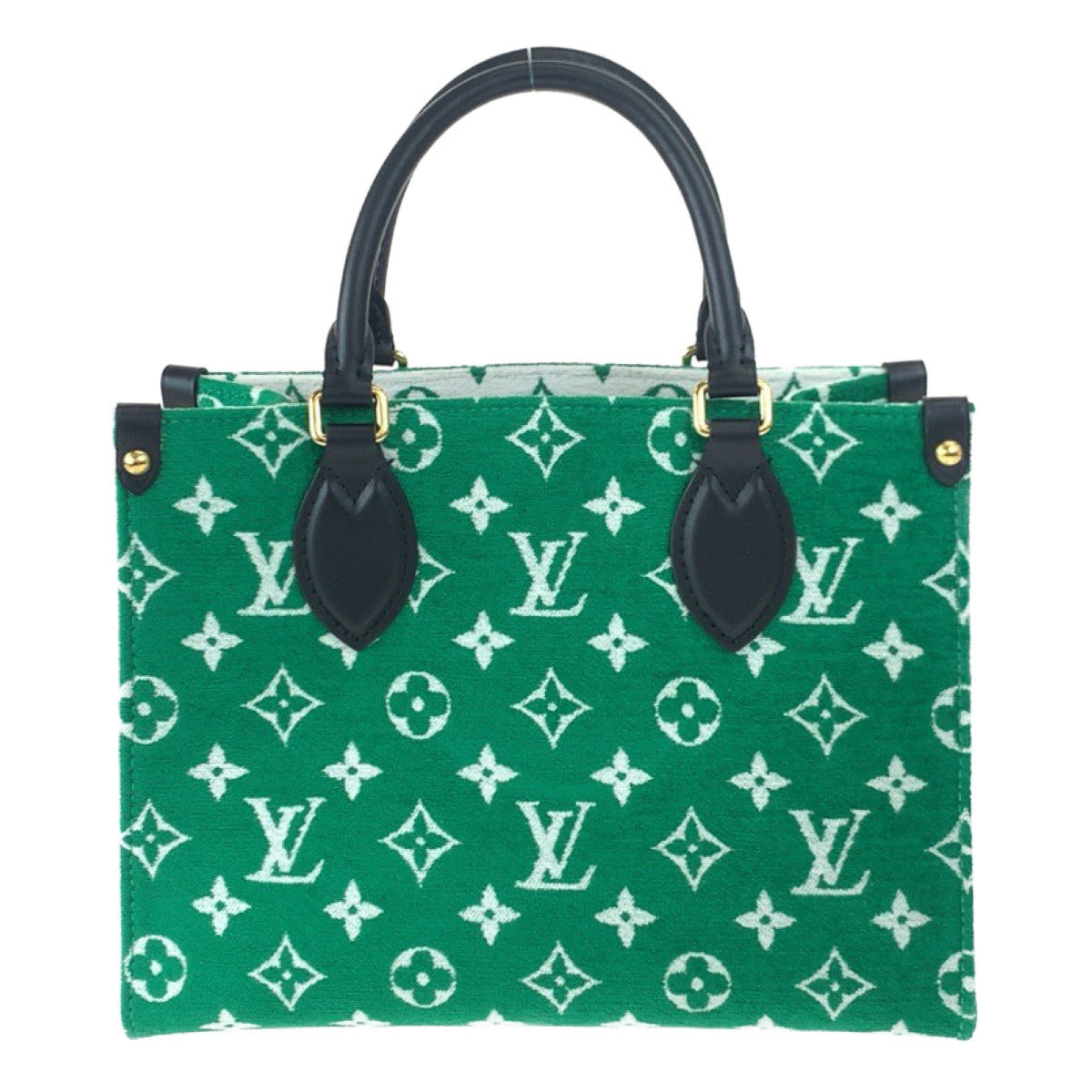 H-0398
LOUIS VUITTON ルイヴィトン モノグラム オンザゴーPM グリーン 緑 ゴールド金具 キャンバス / レザー M46216 ショルダーバッグ ハンドバッグ 2WAY  レディース