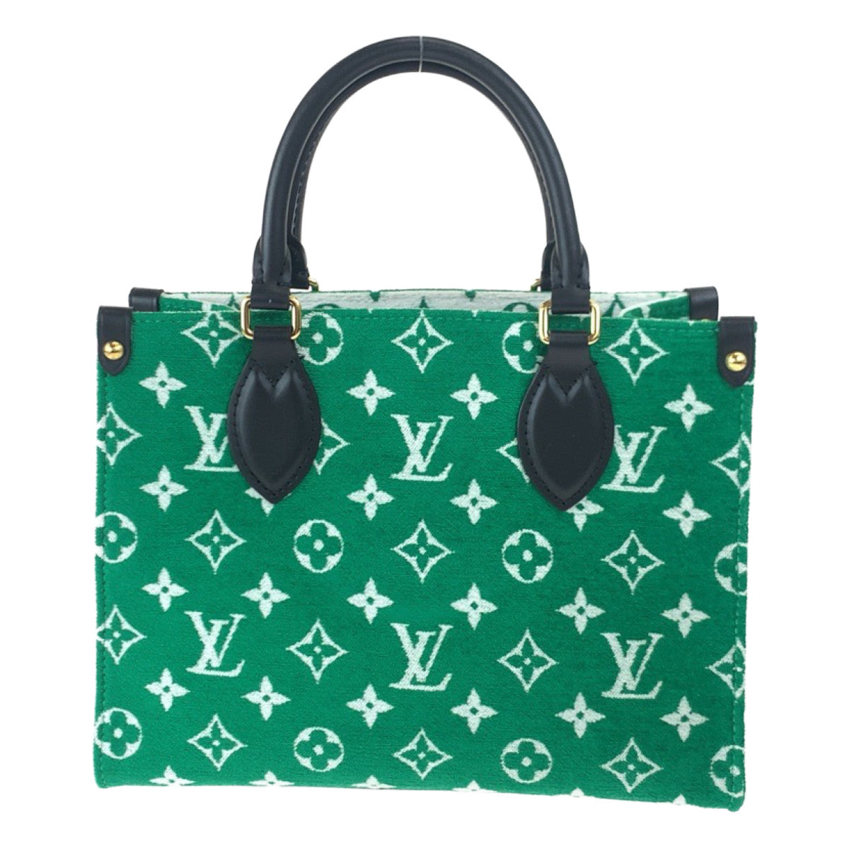 H-0398
LOUIS VUITTON ルイヴィトン モノグラム オンザゴーPM グリーン 緑 ゴールド金具 キャンバス / レザー M46216 ショルダーバッグ ハンドバッグ 2WAY  レディース