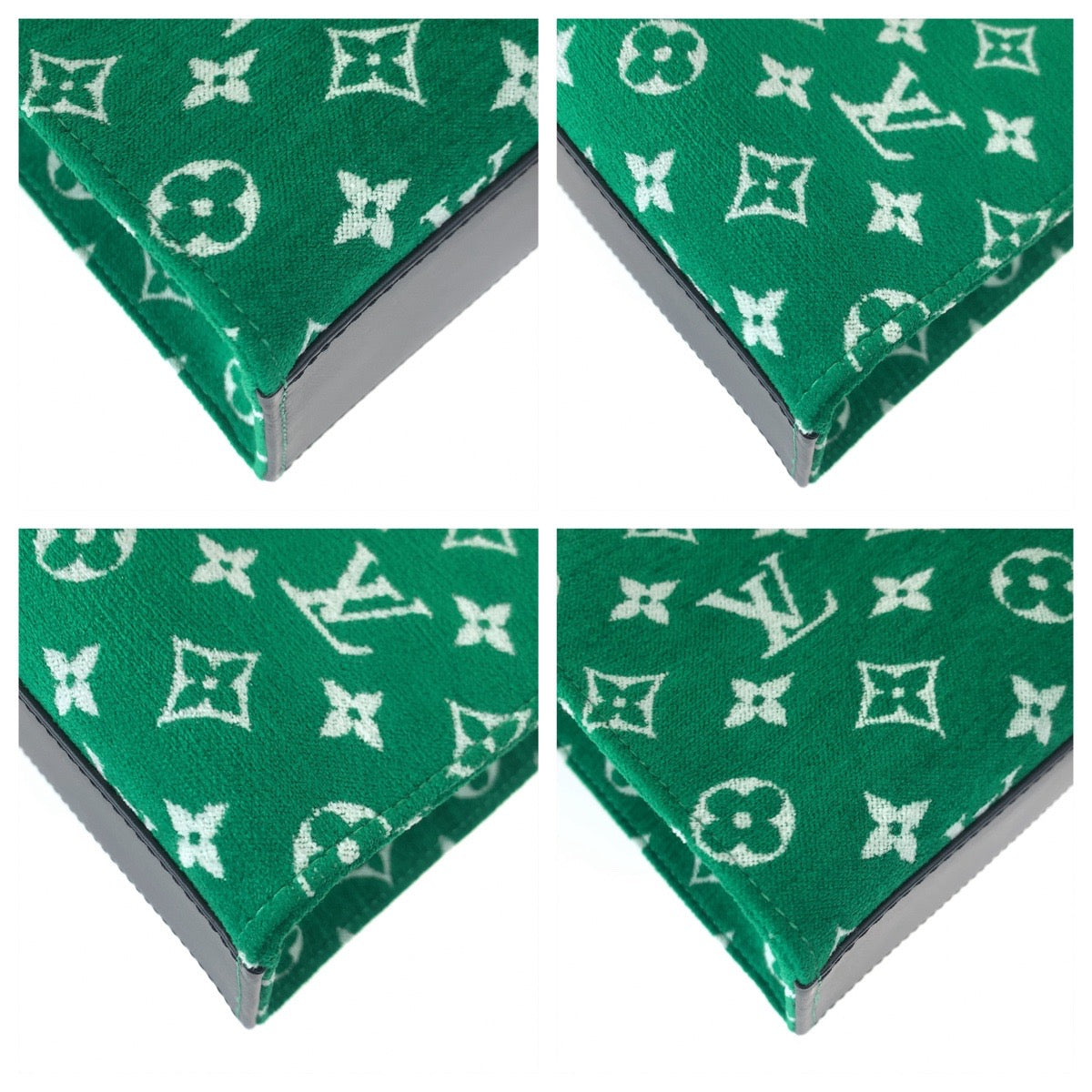 H-0398
LOUIS VUITTON ルイヴィトン モノグラム オンザゴーPM グリーン 緑 ゴールド金具 キャンバス / レザー M46216 ショルダーバッグ ハンドバッグ 2WAY  レディース