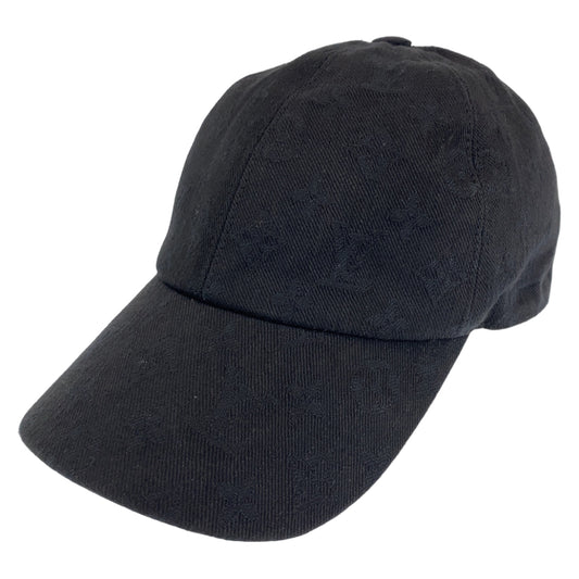 H-0399
LOUIS VUITTON ルイヴィトン モノグラム エッシェンシャル ブラック 黒 シルバー金具 コットン M76745 キャップ 帽子  メンズ
