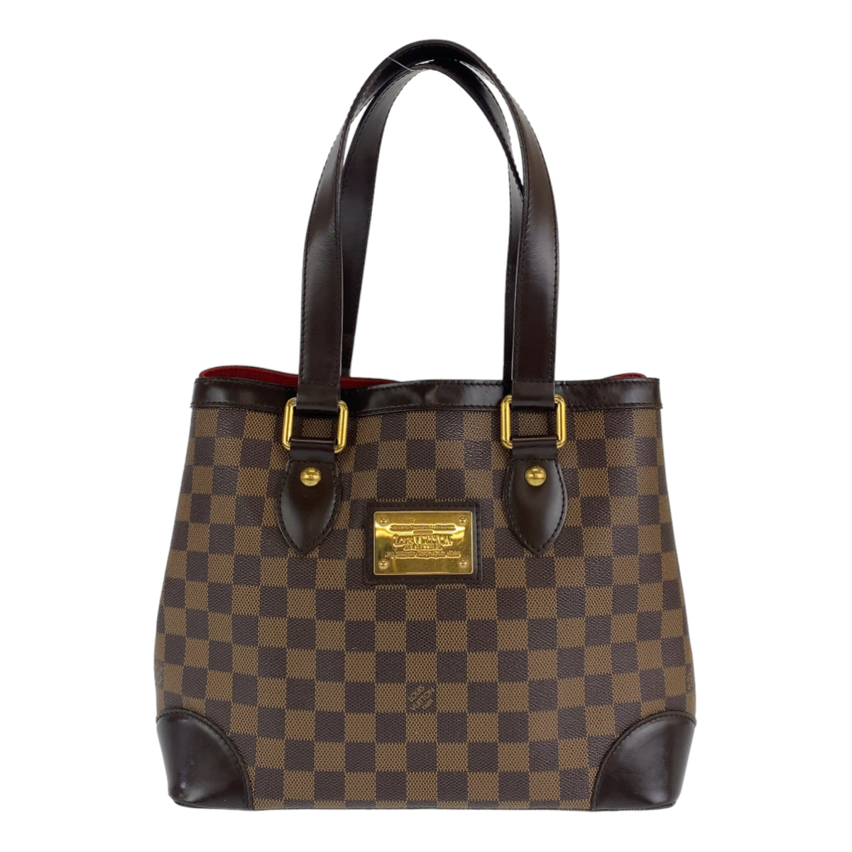 H-0404
LOUIS VUITTON ルイヴィトン ダミエ エベヌ ハムステッドPM ブラウン 茶 ゴールド金具 PVC N51205 ハンドバッグ トートバッグ  レディース