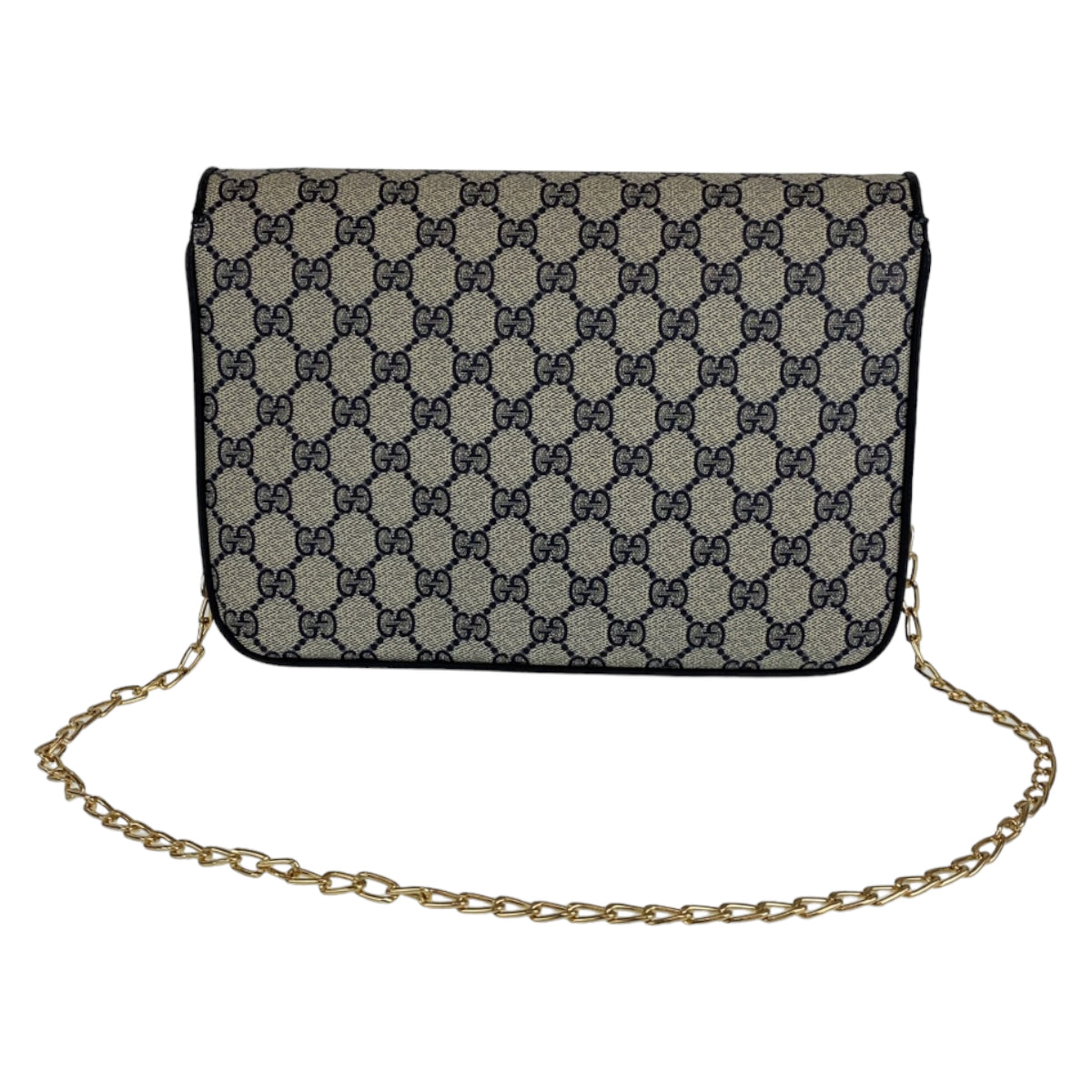GUCCI グッチ オールドグッチ ブラック 黒 グレー ゴールド金具 GGスプリームキャンバス ショルダーバッグ クラッチバッグ  レディース