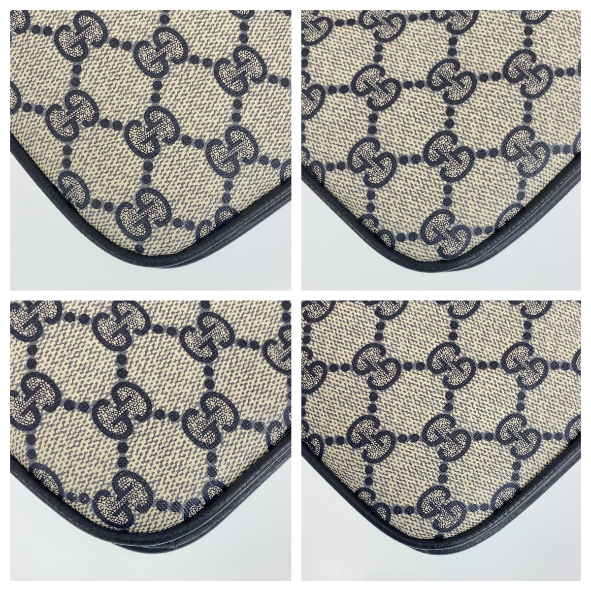 GUCCI グッチ オールドグッチ ブラック 黒 グレー ゴールド金具 GGスプリームキャンバス ショルダーバッグ クラッチバッグ  レディース