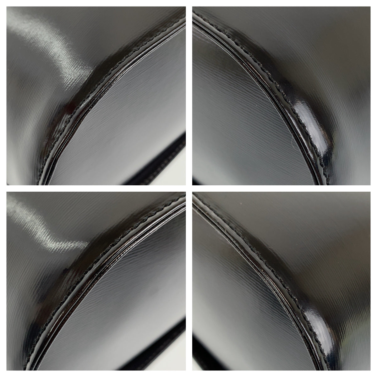 YVES SAINT LAURENT イヴ・サンローラン ヴィンテージ YSL ロゴチャーム ブラック 黒 ゴールド金具 レザー ハンドバッグ トートバッグ  レディース