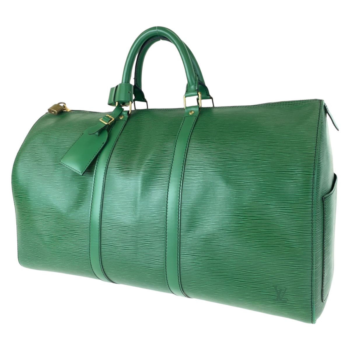 LOUIS VUITTON ルイヴィトン エピ キーポル50 男女兼用 ボルネオグリーン 緑 グレインレザー M42964 ボストンバッグ 旅行バッグ  メンズ