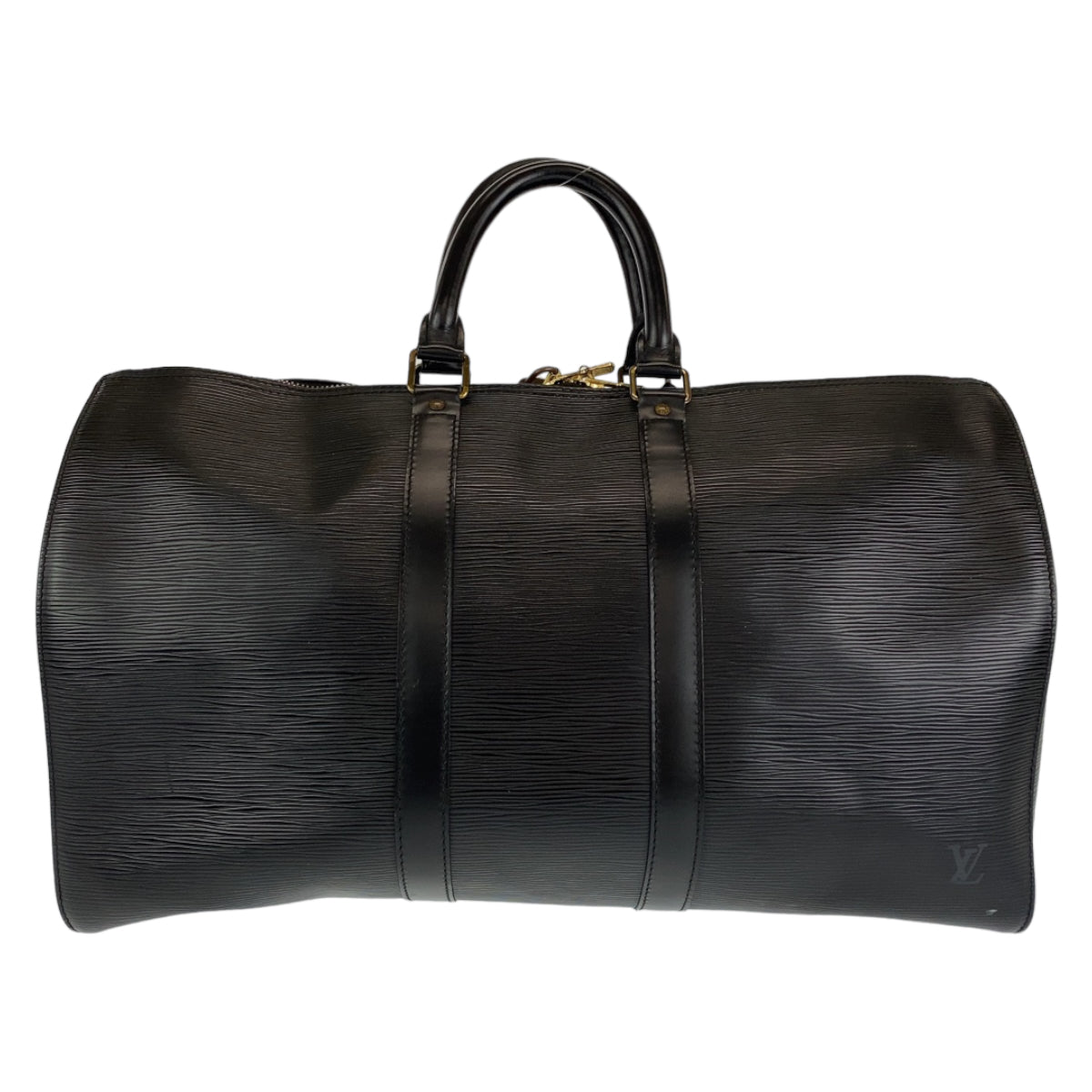 H-0416
LOUIS VUITTON ルイヴィトン エピ キーポル45 ブラック 黒 ゴールド金具 エピレザー M59152 ボストンバッグ 旅行バッグ  メンズ