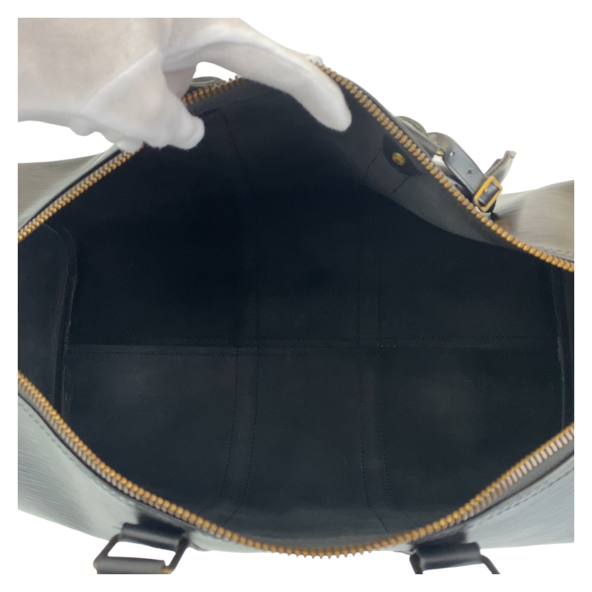H-0416
LOUIS VUITTON ルイヴィトン エピ キーポル45 ブラック 黒 ゴールド金具 エピレザー M59152 ボストンバッグ 旅行バッグ  メンズ