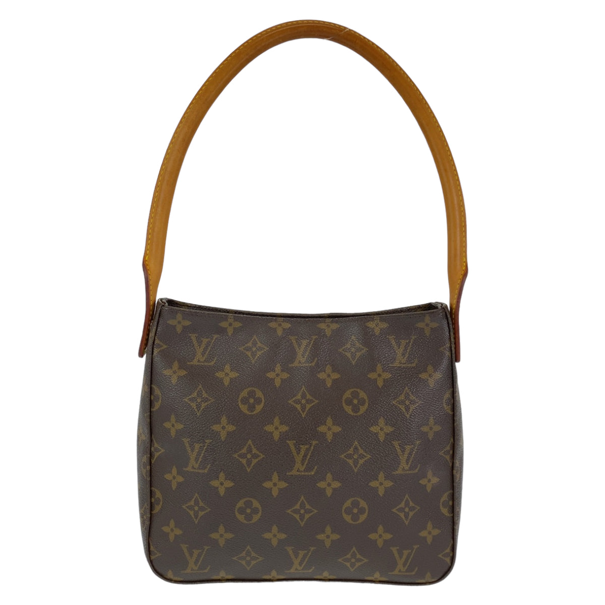 H-0417
LOUIS VUITTON ルイヴィトン モノグラム ルーピングMM ブラウン 茶 ゴールド金具 モノグラムキャンバス M51146 ショルダーバッグ トートバッグ  レディース