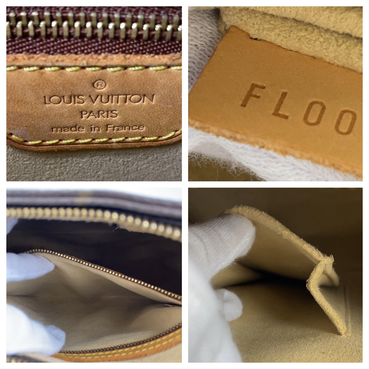 H-0417
LOUIS VUITTON ルイヴィトン モノグラム ルーピングMM ブラウン 茶 ゴールド金具 モノグラムキャンバス M51146 ショルダーバッグ トートバッグ  レディース