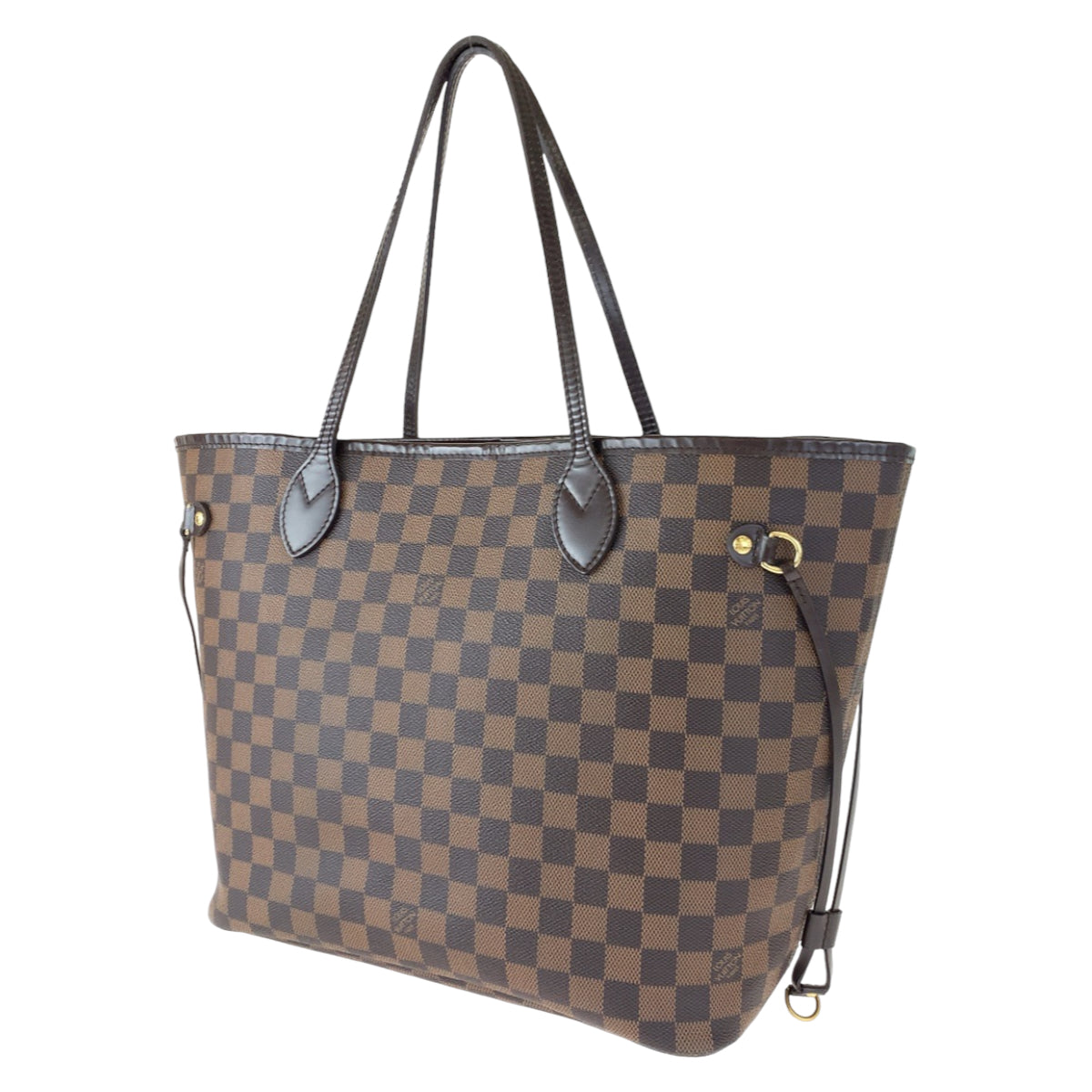 C-059
LOUIS VUITTON ルイヴィトン ダミエ ネヴァーフルMM ブラウン 茶 PVC N51105 トートバッグ ハンドバッグ  レディース