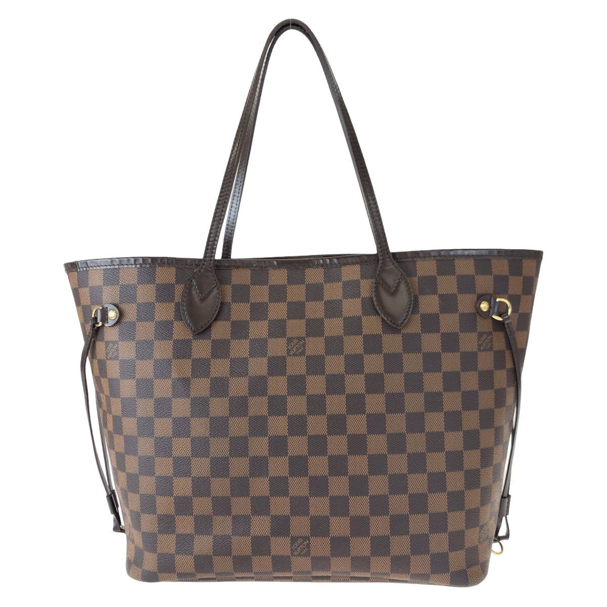 C-059
LOUIS VUITTON ルイヴィトン ダミエ ネヴァーフルMM ブラウン 茶 PVC N51105 トートバッグ ハンドバッグ  レディース