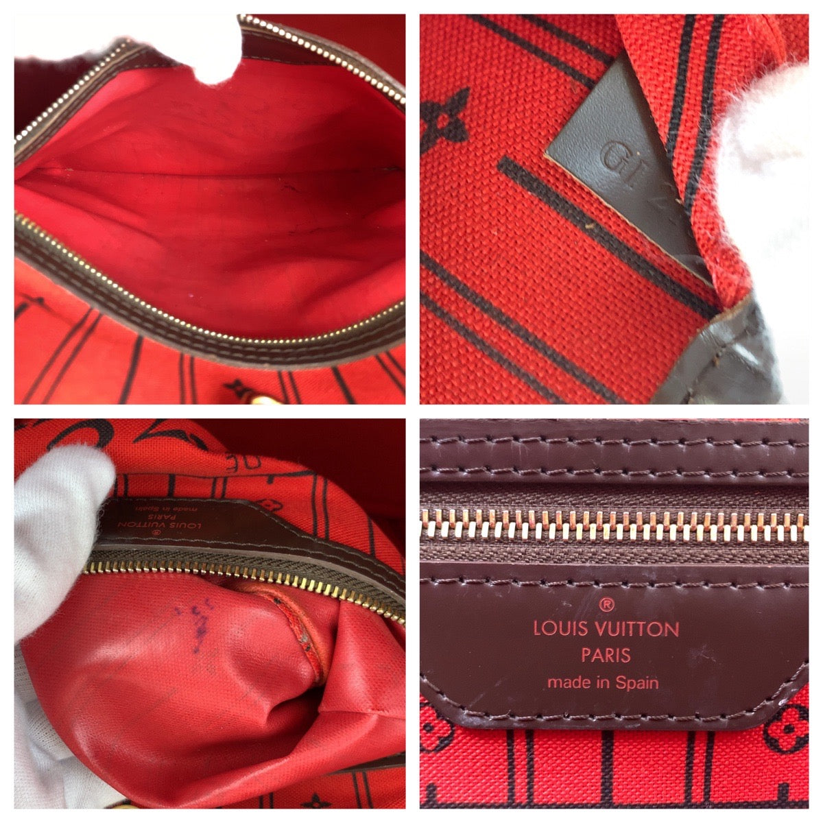 C-059
LOUIS VUITTON ルイヴィトン ダミエ ネヴァーフルMM ブラウン 茶 PVC N51105 トートバッグ ハンドバッグ  レディース