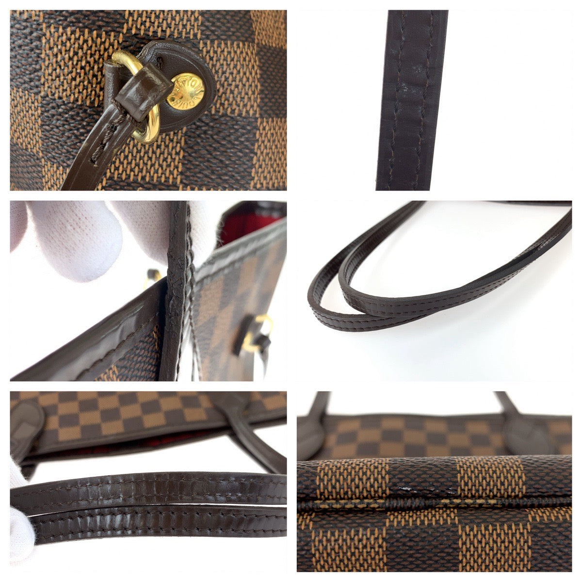 C-059
LOUIS VUITTON ルイヴィトン ダミエ ネヴァーフルMM ブラウン 茶 PVC N51105 トートバッグ ハンドバッグ  レディース