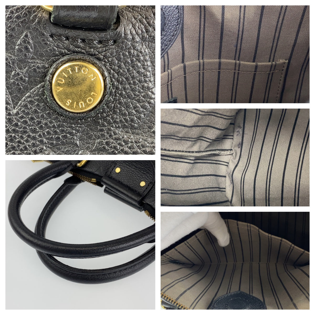 H-0403
LOUIS VUITTON ルイヴィトン モノグラム アンプラント マザリーヌPM ブラック 黒 ゴールド金具 モノグラムアンプラント M50639 ショルダーバッグ ハンドバッグ  レディース