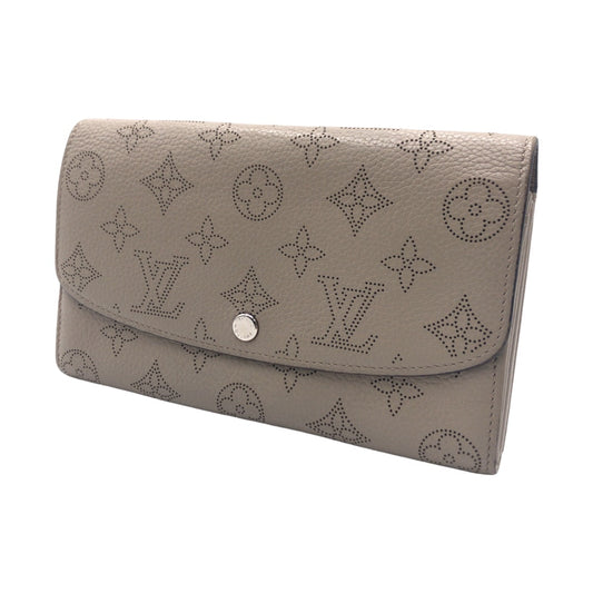 LOUIS VUITTON ルイヴィトン ガレ ポルトフォイユ イリス ベージュ アイボリー シルバー金具 カーフ M60144 長財布 ロングウォレット  レディース