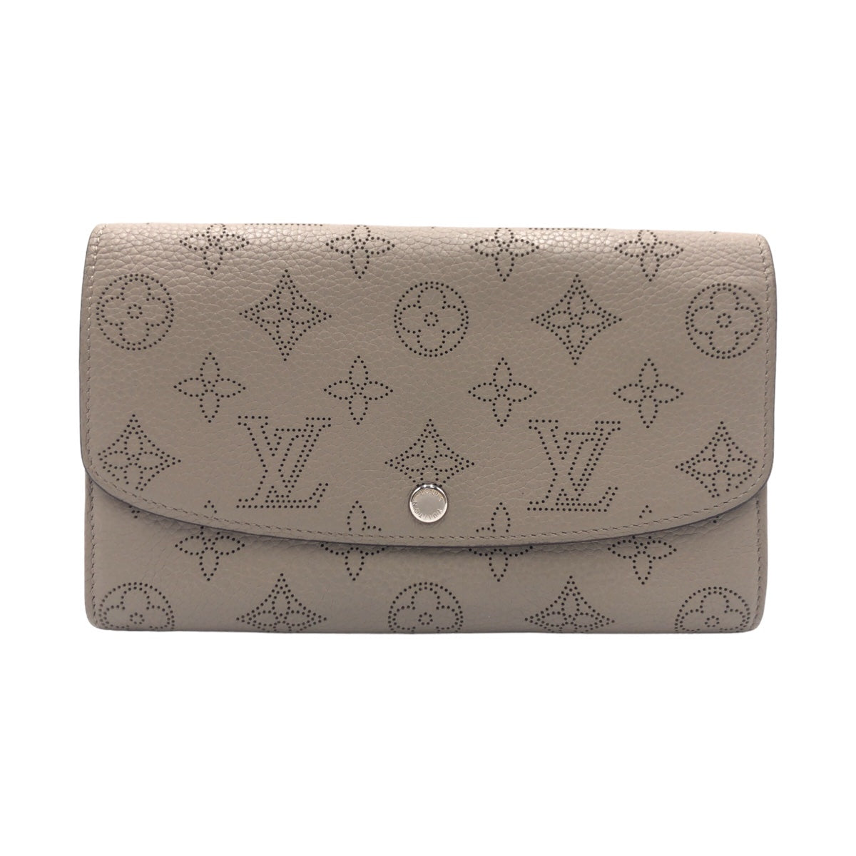 LOUIS VUITTON ルイヴィトン ガレ ポルトフォイユ イリス ベージュ アイボリー シルバー金具 カーフ M60144 長財布 ロングウォレット  レディース