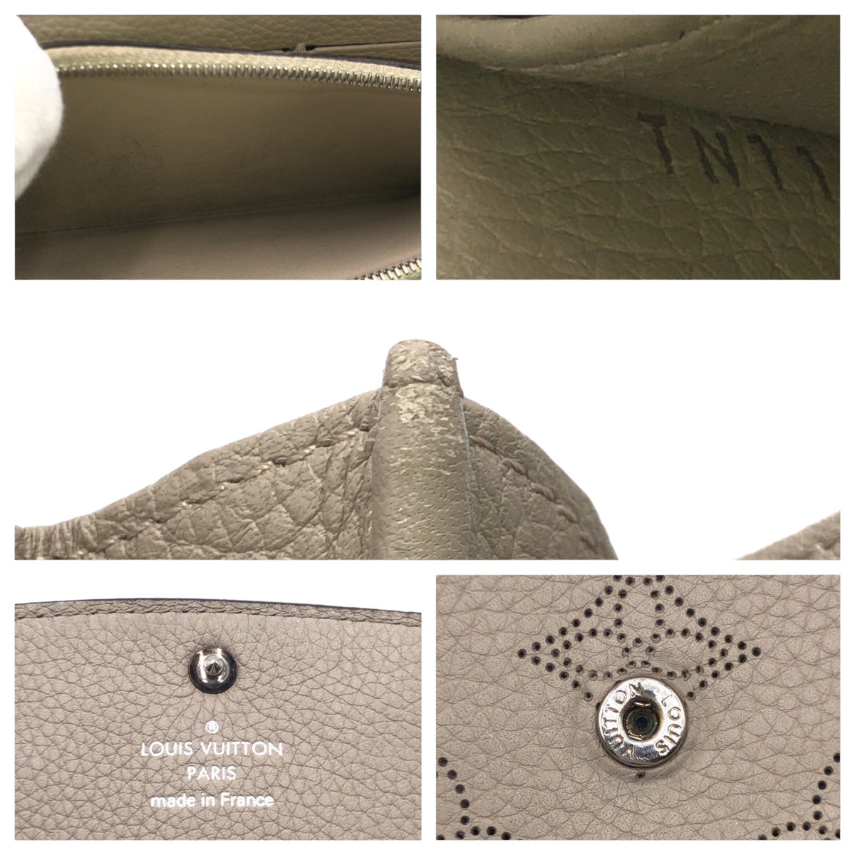LOUIS VUITTON ルイヴィトン ガレ ポルトフォイユ イリス ベージュ アイボリー シルバー金具 カーフ M60144 長財布 ロングウォレット  レディース