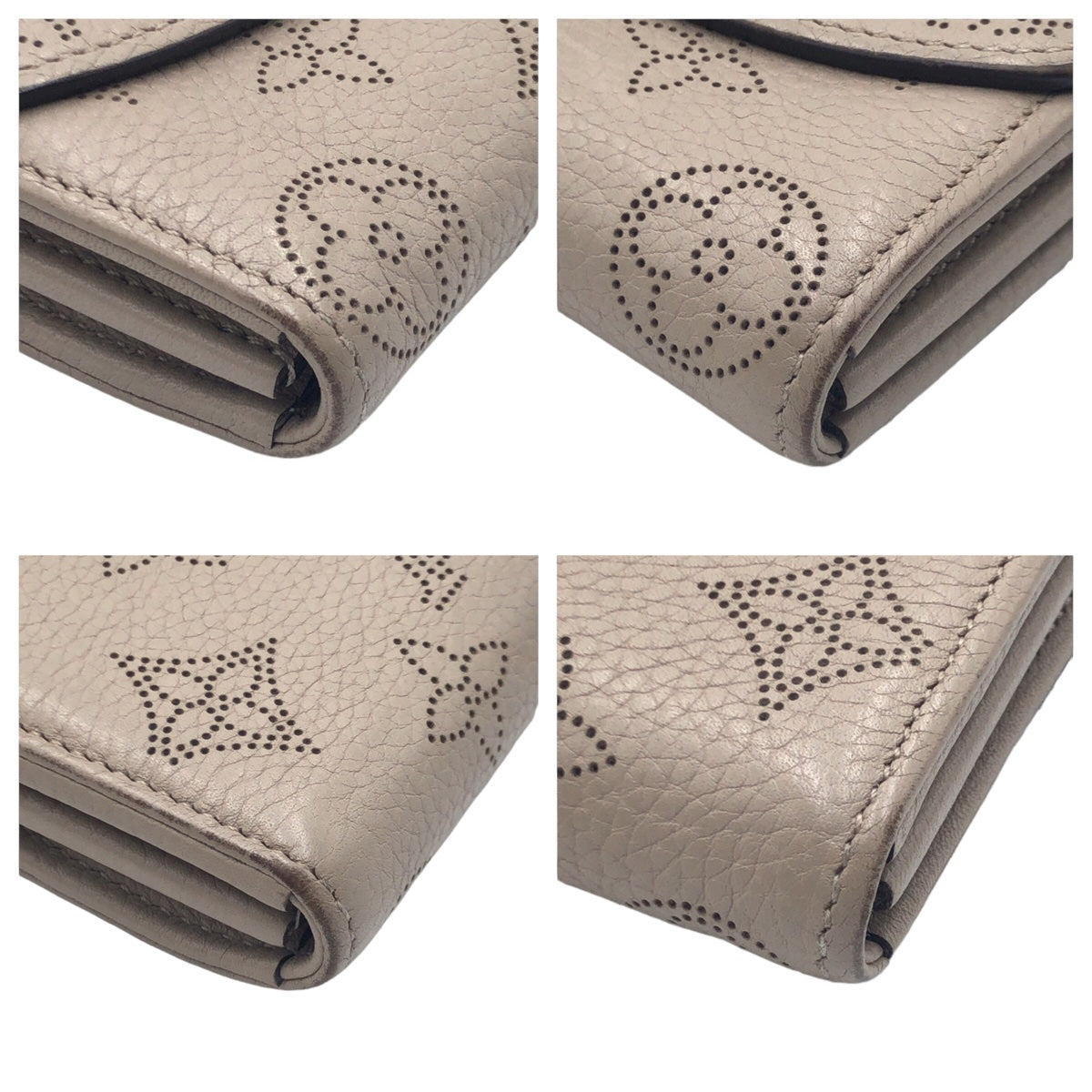 LOUIS VUITTON ルイヴィトン ガレ ポルトフォイユ イリス ベージュ アイボリー シルバー金具 カーフ M60144 長財布 ロングウォレット  レディース