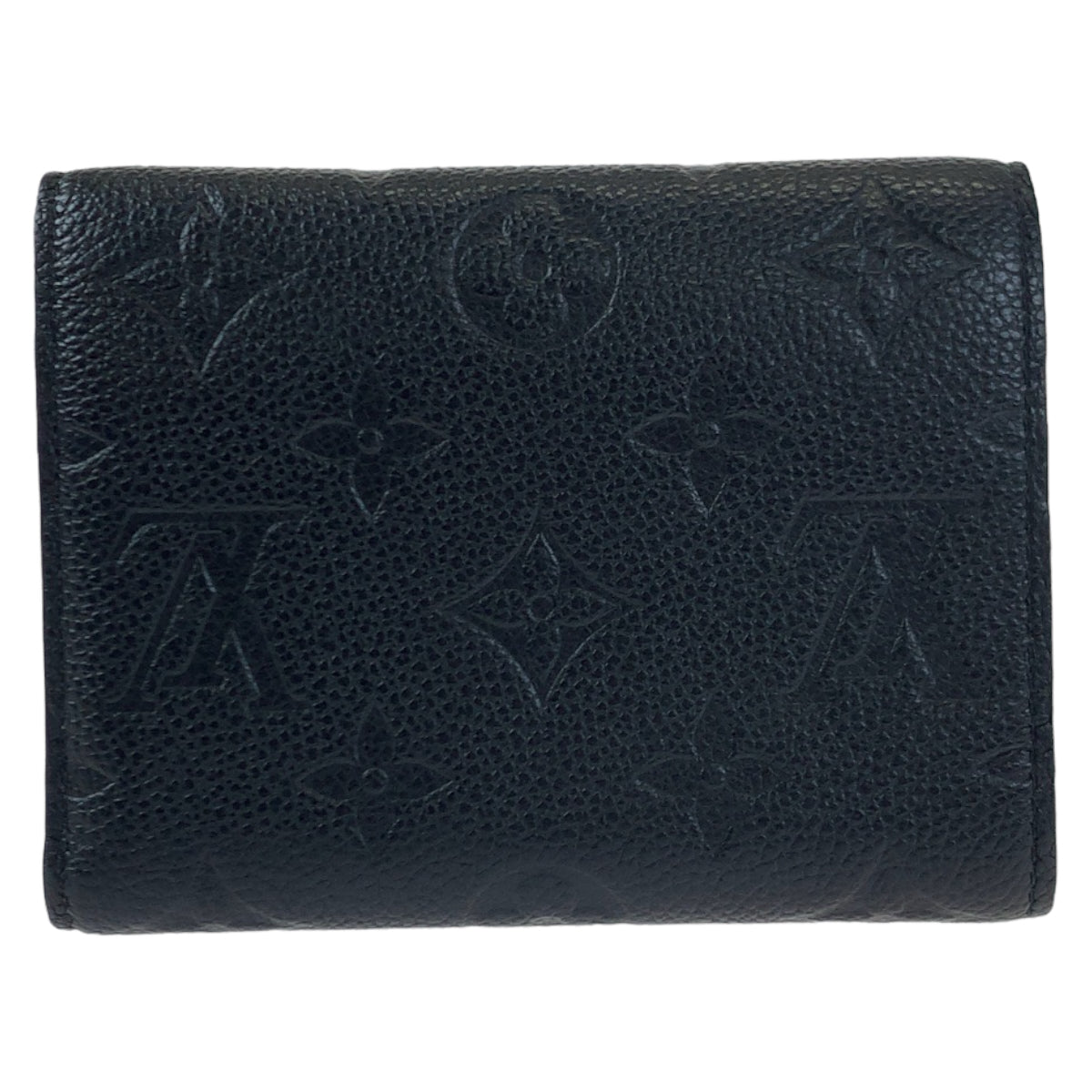 LOUIS VUITTON Louis Vuitton Monogram Portefeuille Victorine Black Calfskin M64060 Compact Wallet Folding Wallet Women's