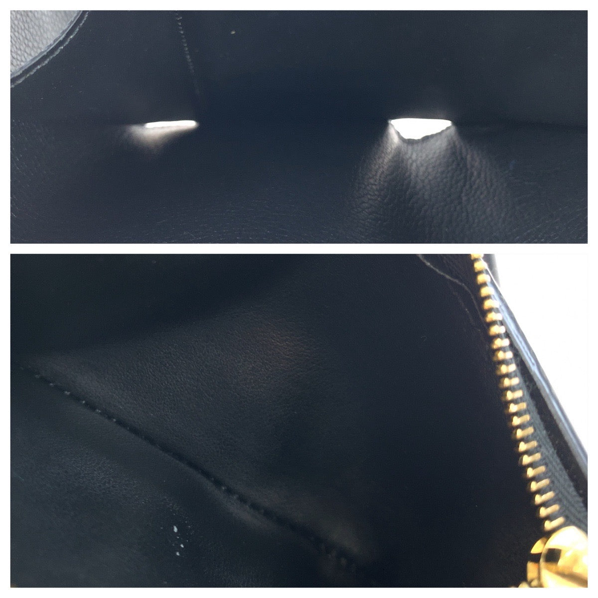 LOUIS VUITTON Louis Vuitton Monogram Portefeuille Victorine Black Calfskin M64060 Compact Wallet Folding Wallet Women's