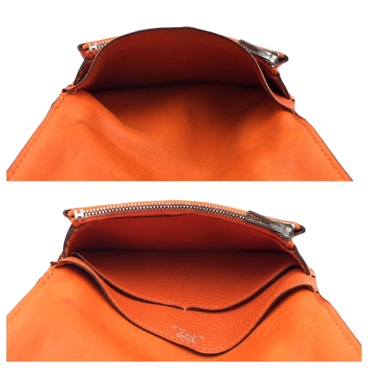 HERMES エルメス ドゴンコンパクト 男女兼用 テールバテュー シルバー金具 トゴ ◻︎H 二つ折り財布 コンパクトウォレット  メンズ