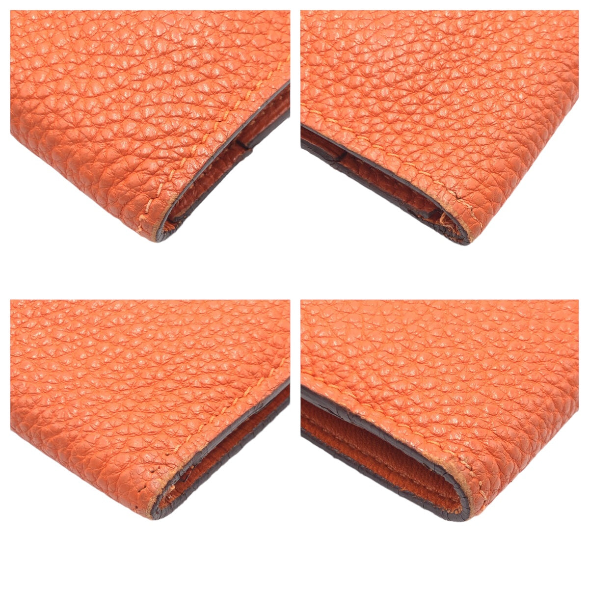 HERMES エルメス ドゴンコンパクト 男女兼用 テールバテュー シルバー金具 トゴ ◻︎H 二つ折り財布 コンパクトウォレット  メンズ
