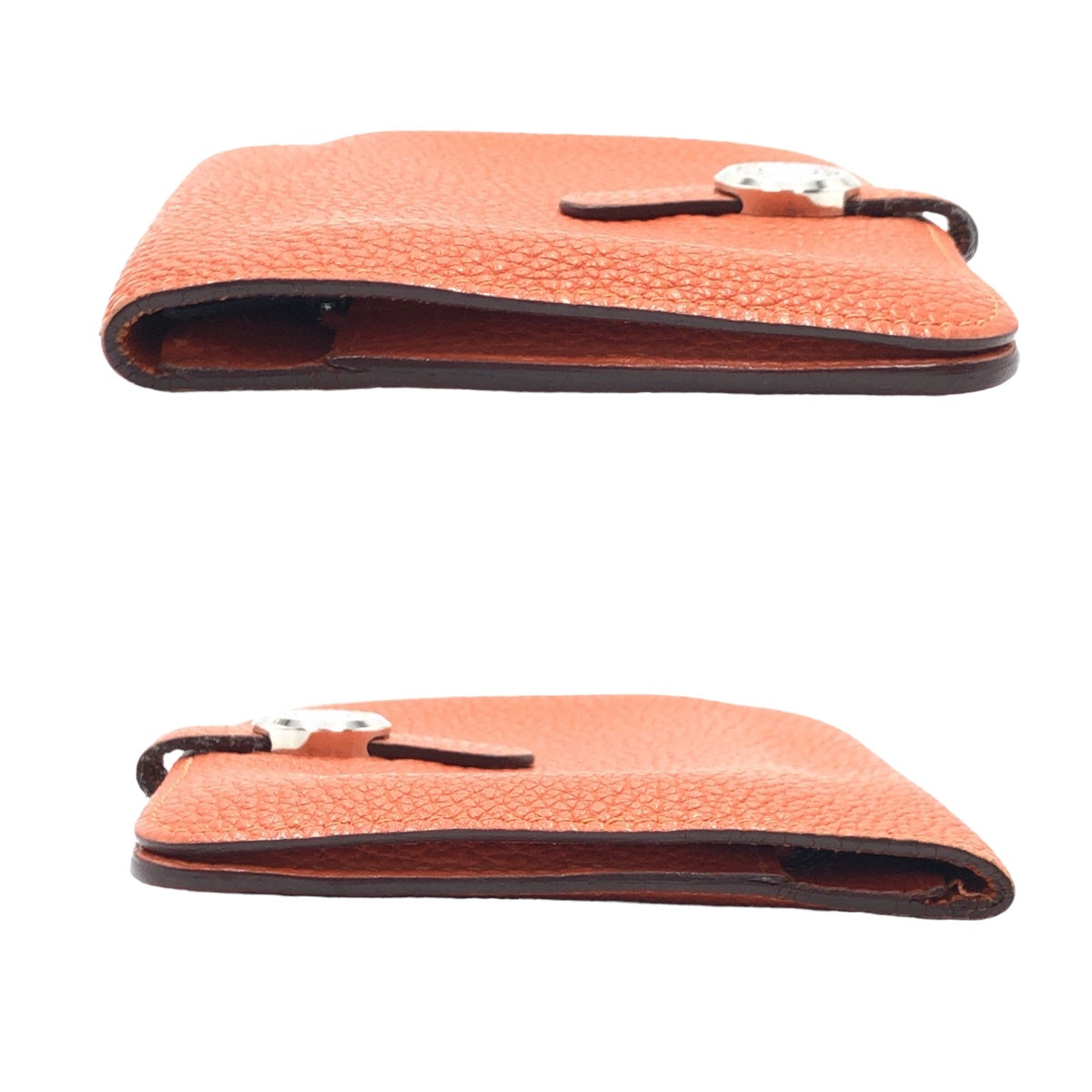 HERMES エルメス ドゴンコンパクト 男女兼用 テールバテュー シルバー金具 トゴ ◻︎H 二つ折り財布 コンパクトウォレット  メンズ