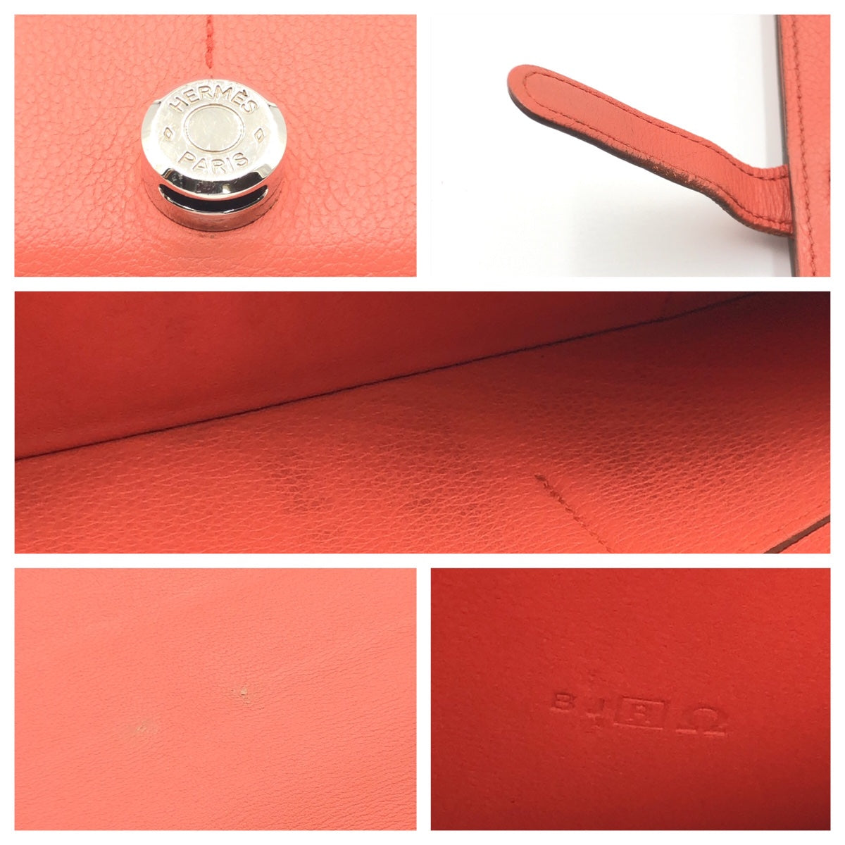 C-092
HERMES エルメス ドゴンGM ピンク系 シルバー金具 トリヨンクレマンス 長財布 ロングウォレット □R刻印  レディース