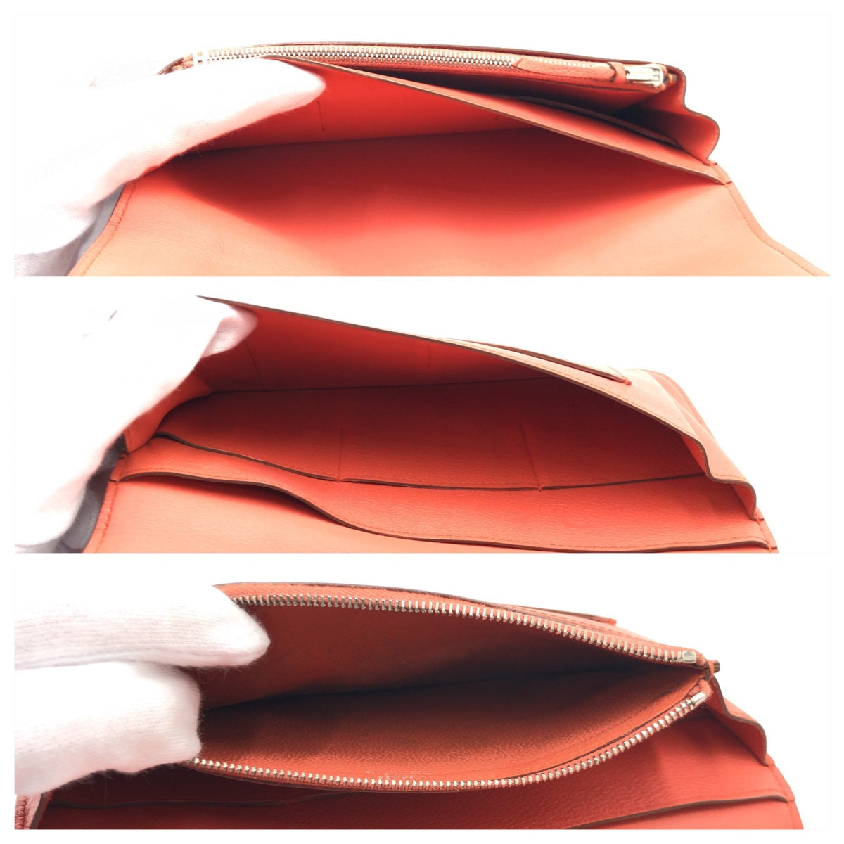 C-092
HERMES エルメス ドゴンGM ピンク系 シルバー金具 トリヨンクレマンス 長財布 ロングウォレット □R刻印  レディース