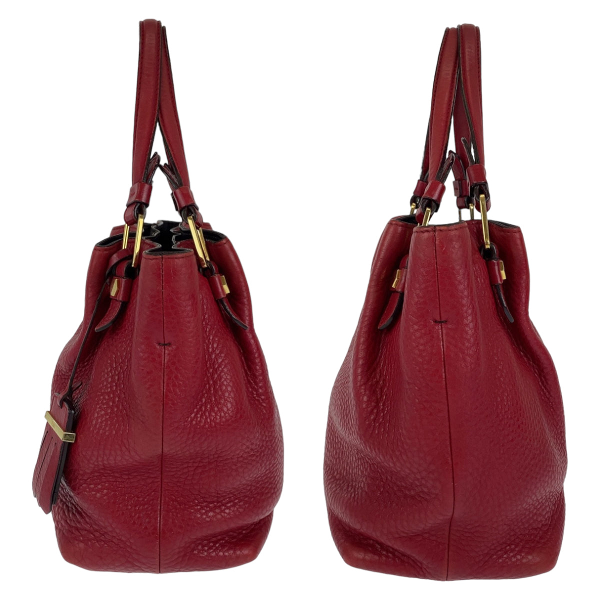 H-0423
TOD’S トッズ フラワーバッグ レッド 赤 ゴールド金具 レザー ショルダーバッグ ハンドバッグ  レディース