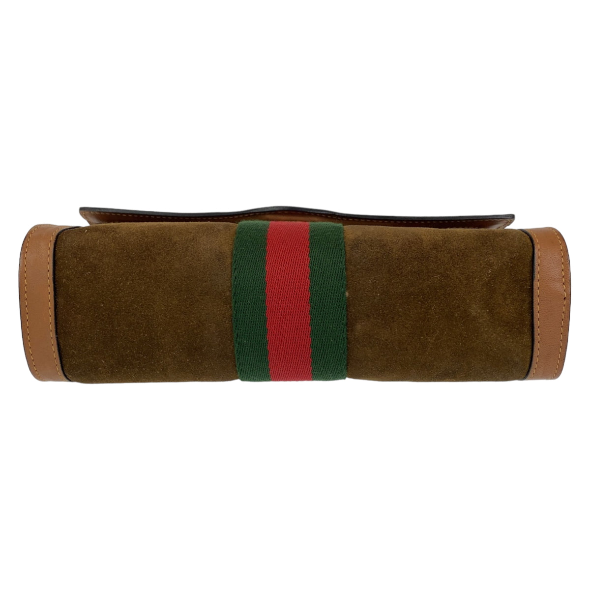 H-0425
GUCCI グッチ シェリーライン グッチパフューム ブラウン 茶 ゴールド金具 スウェード / レザー クラッチバッグ セカンドバッグ  レディース