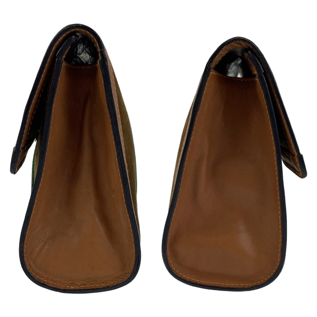 H-0425
GUCCI グッチ シェリーライン グッチパフューム ブラウン 茶 ゴールド金具 スウェード / レザー クラッチバッグ セカンドバッグ  レディース