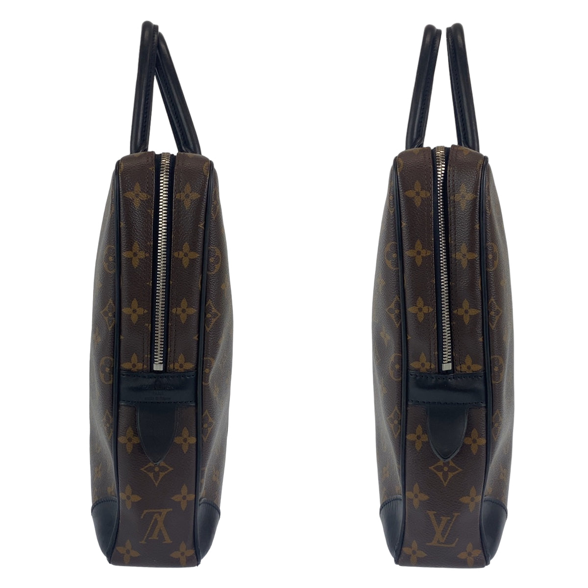 C-079
LOUIS VUITTON ルイヴィトン モノグラム マカサー ポルトドキュマン ヴォワヤージュ ブラウン 茶 ブラック 黒 シルバー金具 PVC M40224 ブリーフケース ビジネスバッグ  メンズ
