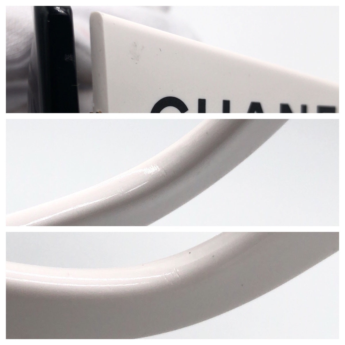 CHANEL シャネル バイカラー ロゴ ブラック 黒 ホワイト 白 プラスチック 05251 C0229 サングラス ウェリントン  レディース